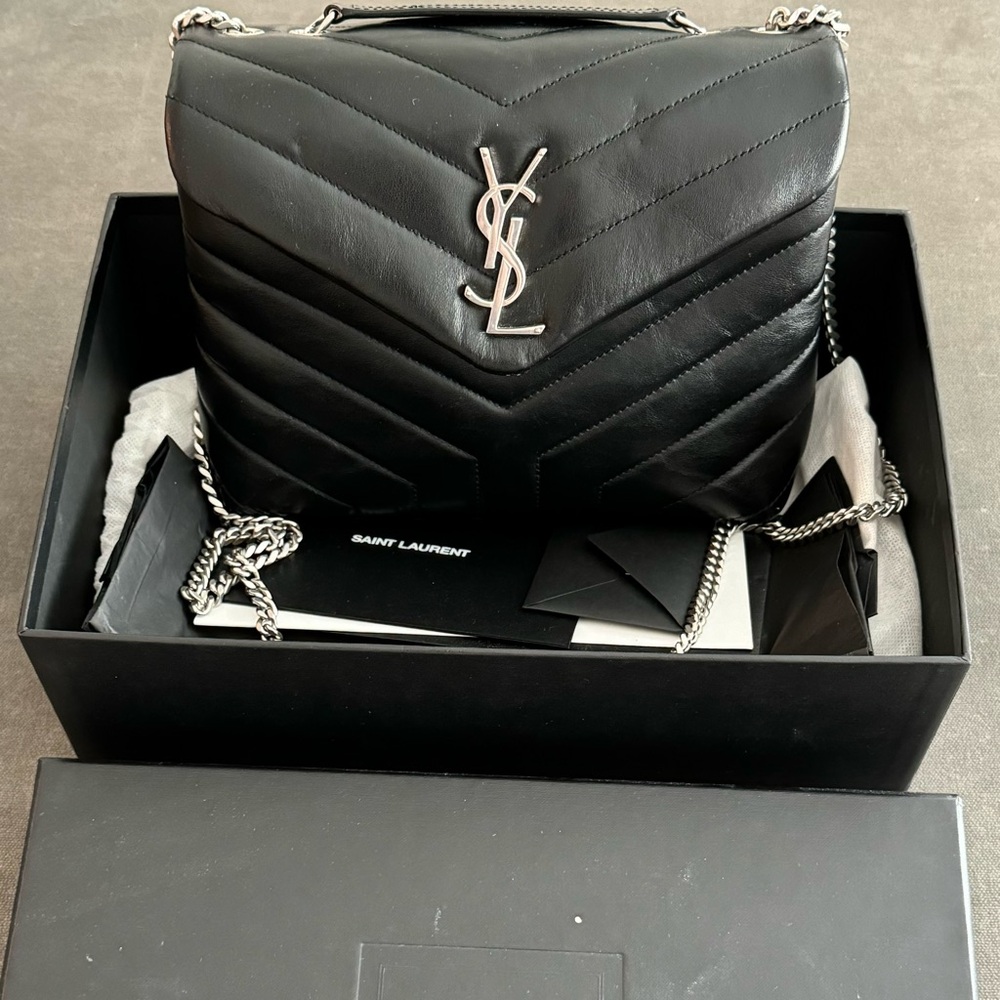 Saint Laurent Loulou Small in Matelasse Leather